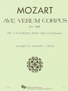 Ave Verum Corpus : For Brass Quartet (2-1-1).