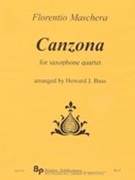 Canzona : For Saxophone Quartet (SATB).