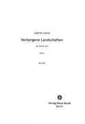 Verborgene Landschaften : Für Violine Solo (2014).