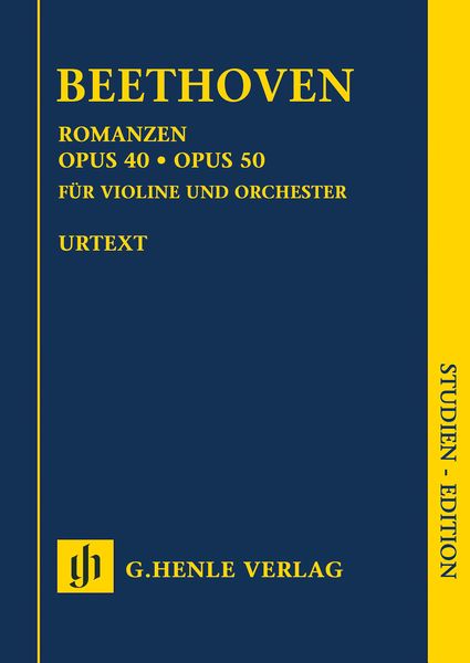 Romances In G Major Op. 40 and F Major Op. 50 : For Violin and Orchestra.