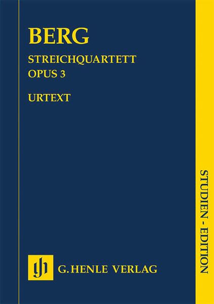 Streichquartett Op. 3 / edited by Ullrich Scheideler.