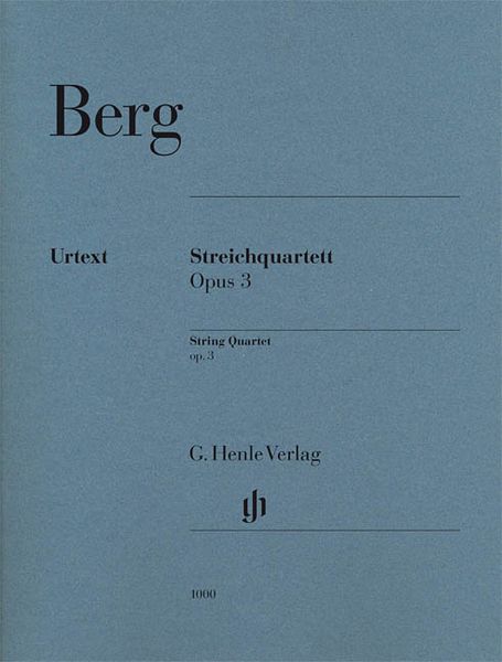 Streichquartett Op. 3 / edited by Ullrich Scheideler.