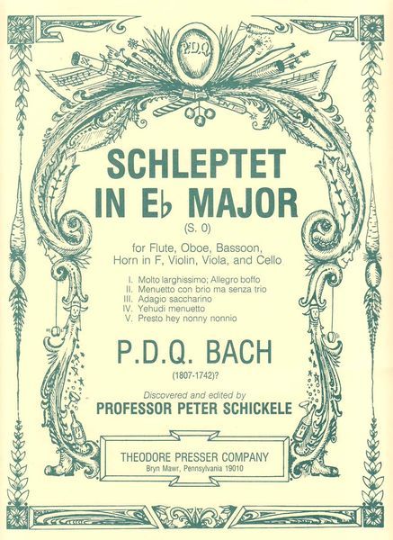 Schleptet, In Eb Major : For Flute, Oboe, Bassoon, Horn In F, Violin, Viola and Cello.