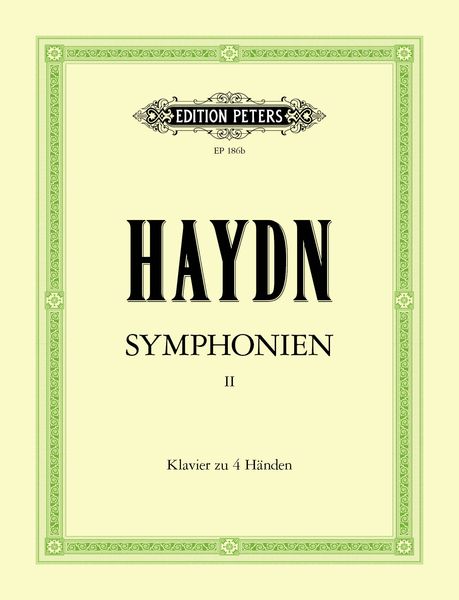 12 Symphonies, Vol. 2 : For 1 Piano/4 Hands.