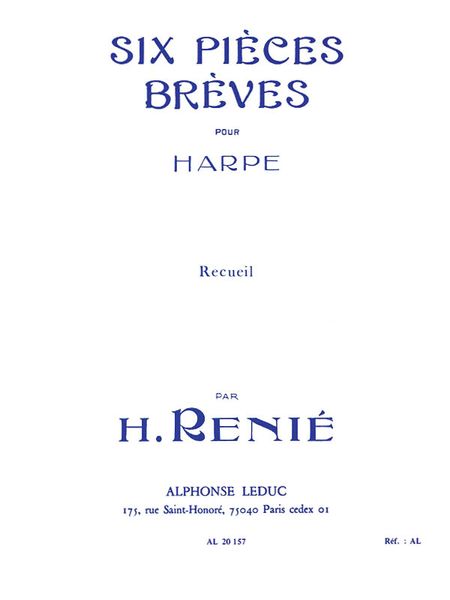 6 Pièces Brèves : Pour Harpe.