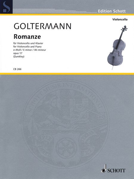 Romanze E-Moll, Op. 17 : Für Violoncello und Klavier / edited by Fritz Zumkley.