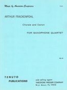 Chorale & Canon : For Saxophone Quartet.