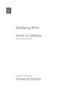 Geste Zu Vedova : Für Streichquartette (2015).