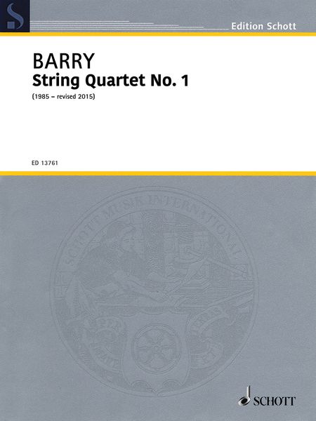 String Quartet No. 1 (1985, Rev. 2015).