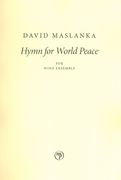 Hymn For World Peace : For Wind Ensemble (2014).