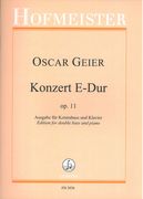 Konzert E-Dur, Op. 11 : Für Kontrabass und Orchester - Ausgabe Für Kontrabass und Klavier.