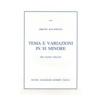 Tema E Variazioni In Si Minore : Per Grand' Organo.