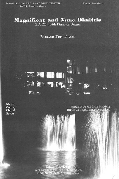Magnificat and Nunc Dimittis, Opus 8 : For SATB With Piano Or Organ.