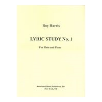 Lyric Study No. 1 : For Flute and Piano (1950).