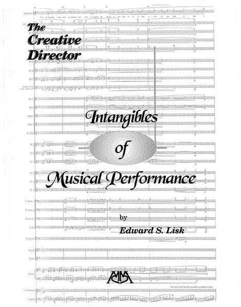 Creative Director : Intangibles Of Musical Performance.