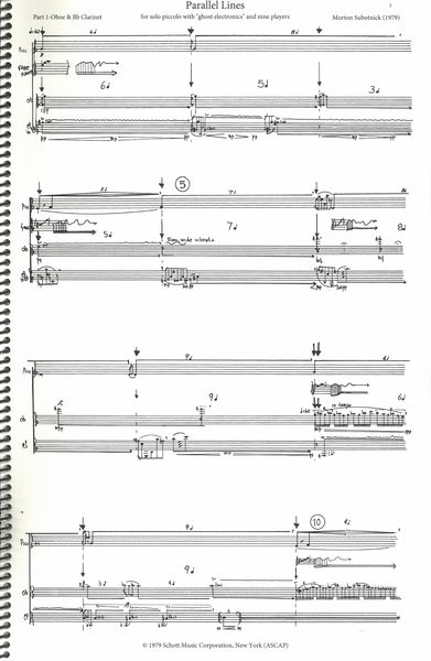 Parallel Lines : For Solo Piccolo With Ghost Electronics and Nine Players.