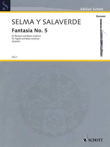 Fantasia No. 5 : For Bassoon and Basso Continuo / edited by Macario Santiago Kastner.