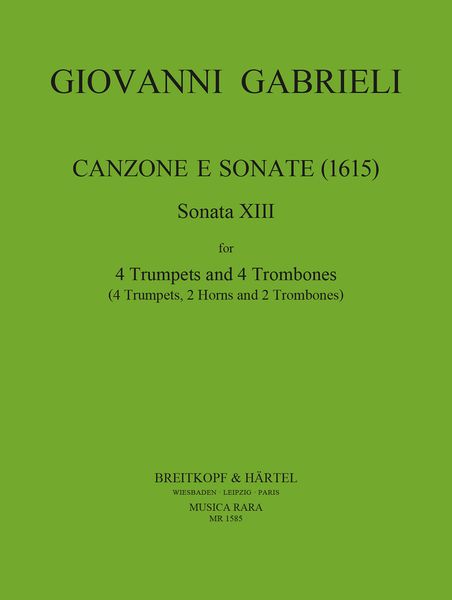 Sonata XIII : For 4 Trumpets and Trombones.