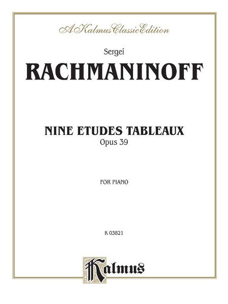 Etudes-Tableaux, Op. 39 : For Piano.