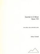 Quintet In E Minor, Op. 103 : For Two Violins, Viola, Violoncello and Piano (1937).