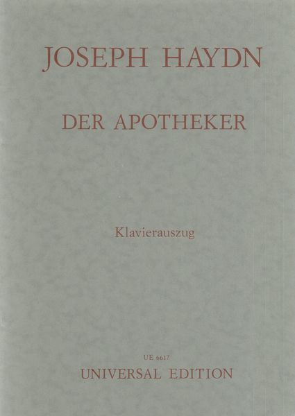 Apotheker (1-Act Opera).