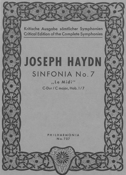 Sinfonia No. 7 In C Major, Hob. I:7 (le Midi).