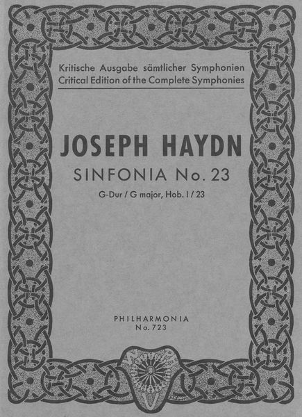 Sinfonia No. 23 In G Major, Hob. I:23.