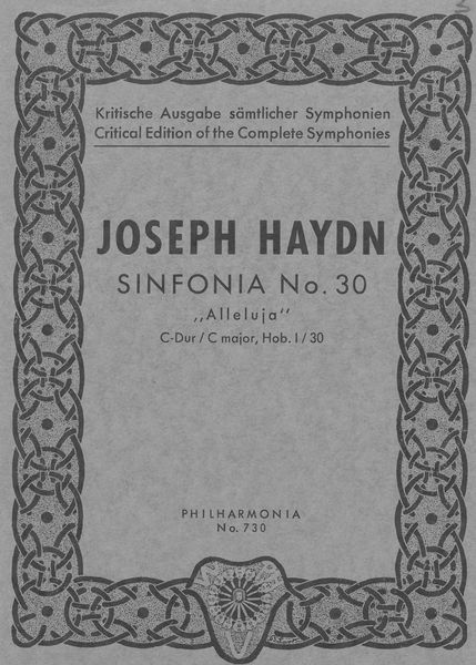 Sinfonia No. 3 In C Major, Hob. I:30 (Alleluja).