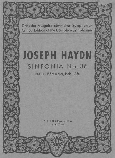 Sinfonia No. 36 In E Flat Major, Hob. I:36.