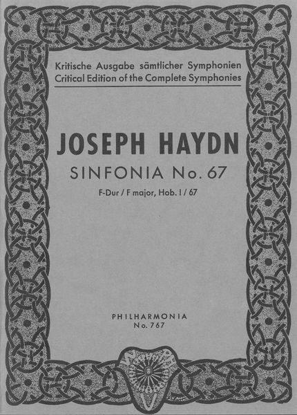 Sinfonia No. 67 In F Major, Hob. I:67.