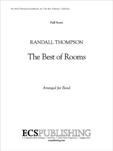 Best of Rooms : For Band / arranged by Barbara Lambrecht.