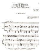 Three Poems From Walt Whitman, Op. 4 : For Violoncello and Piano.