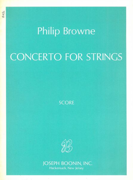 Concerto For Strings.