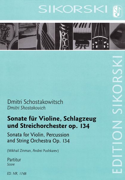 Sonate, Op. 134 : Für Violine, Schlagzeug und Streichorchester.