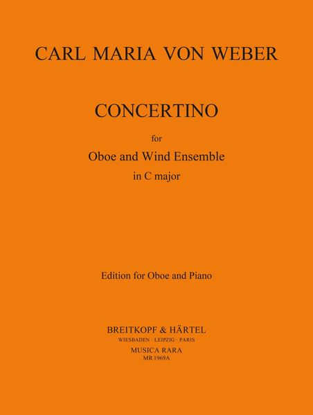 Concertino : For Oboe and Winds - Piano reduction.