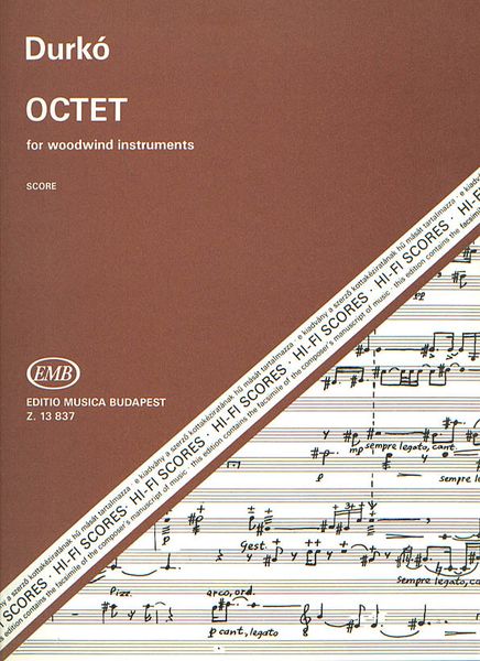 Octet : For 2 Oboes, 2 Clarinets, 2 Bassoons, 2 Horns & Optional Double Bass.