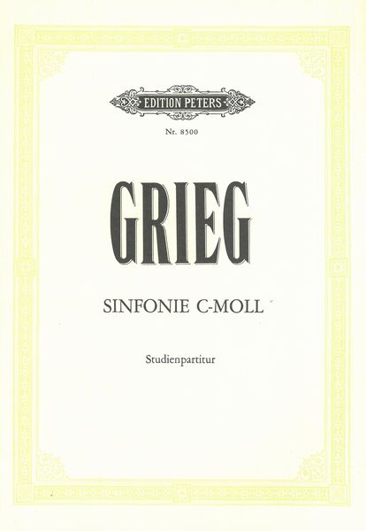 Sinfonie C-Moll : Für Orchester.