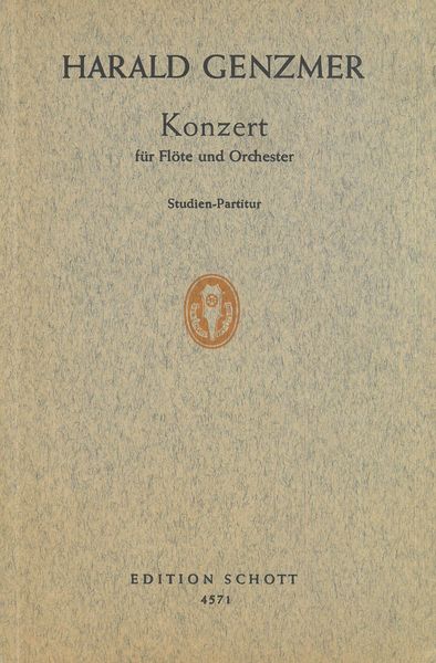 Konzert : Für Flöte und Orchester (1954).