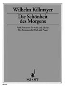 Schoenheit Des Morgens : Five Romances For Viola and Piano (1994).