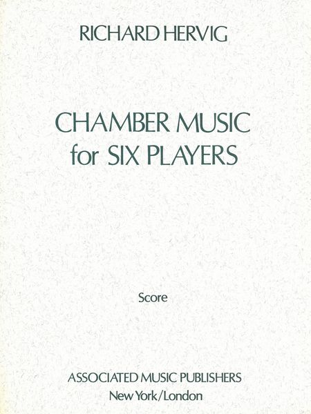 Chamber Music : For 6 Players (Flute, Clarinet, Bass Clarinet and 3 Percussionists).