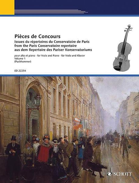 Pièces De Concours Pour Alto, Vol. 1 / edited by Jutta Puchhammer-Sédillot.