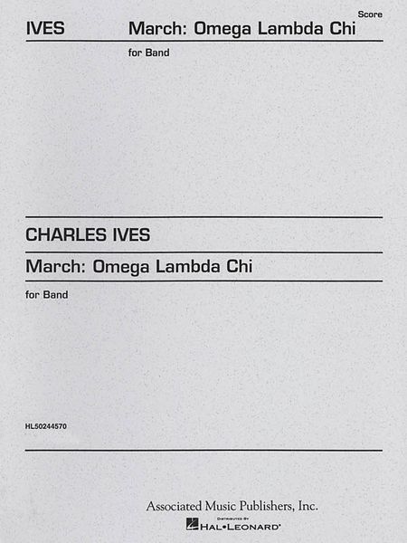 March - Omega Lamda Chi : For Band / edited and arranged by Keith Brion.