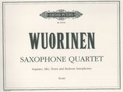 Saxophone Quartet : For Soprano, Alto, Tenor and Baritone Saxophones.