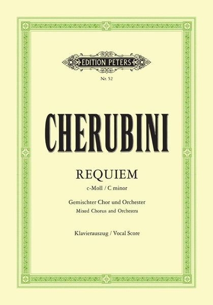 Requiem In C Minor / Newly Revised by Rudolf Lueck.