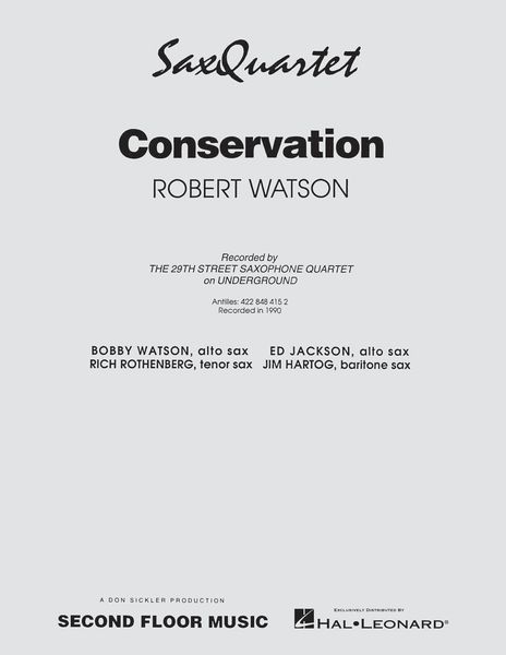 Conversation : For Saxophone Quartet.