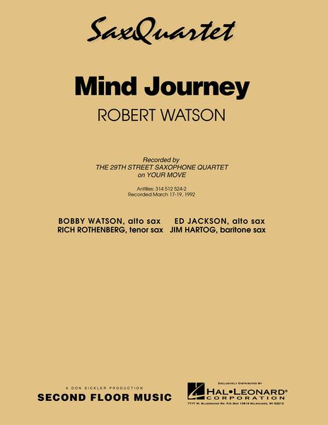 Mind Journey : For Saxophone Quartet.