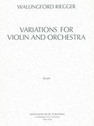 Variations : For Violin and Orchestra.