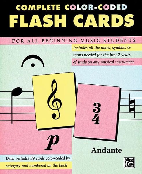 89 Color-Coded Flash Cards : For The Beginning Student.
