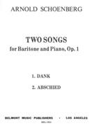 Two Songs, Op. 1 : For Baritone and Piano.