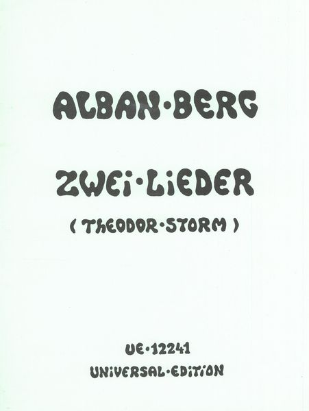 Zwei Lieder (Theodor Storm) : Schliesse Mir Die Augen Beide, 1900-1925.